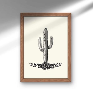 Saguaro Kaktus Druck: Südwestliche Wüste Wand Kunst (Digitaler Download)