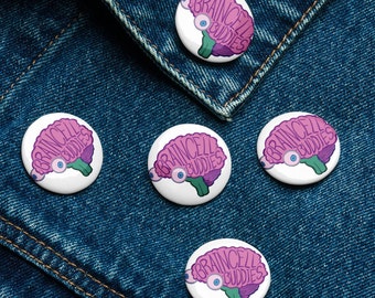 Brain Cell Buddies - Set of 5 Badge Pins