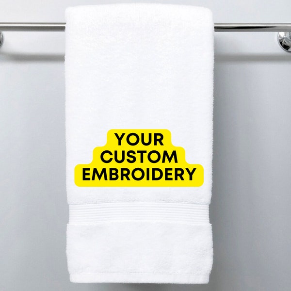 Custom Embroidered Bath Towels, Custom Hand Towels, Custom Washcloths, Personalized Towels, Custom Embroidery Towels, Embroidered Towels
