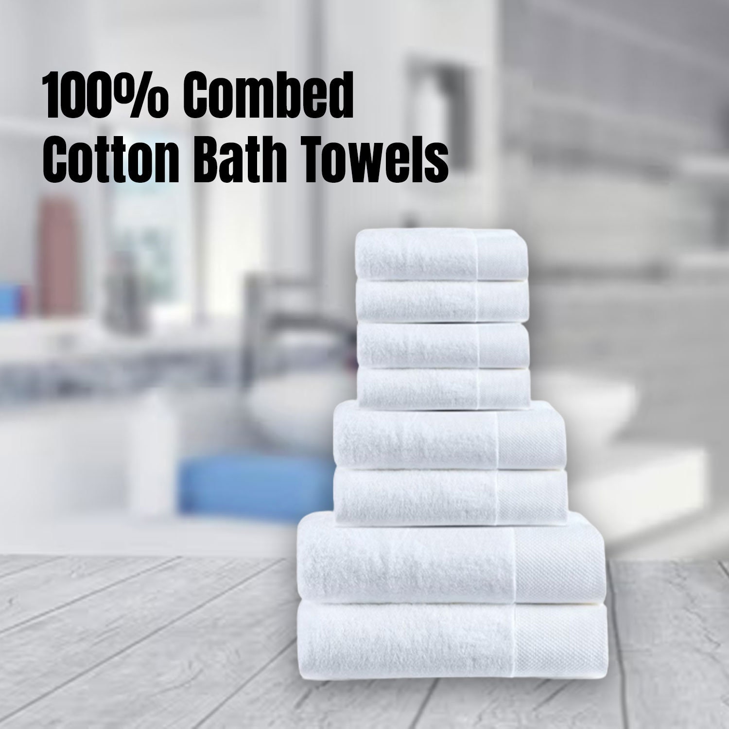 American Comfort Luxury White Bath Towels - 27.5 x 55 (4 Piece) –  American Comfort Luxury Linens