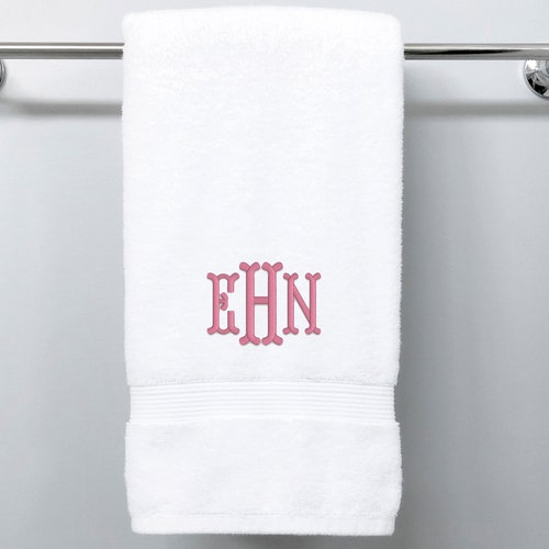 Custom Towels Personalized Towels Hand Towel Monogrammed Etsy
