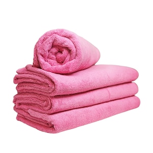 Elevate Your Poolside Bliss with American Comfort Luxury Miami Vice Pink Cabana Towels - Plush, Absorbent, and Stylish (31.5" x 67")