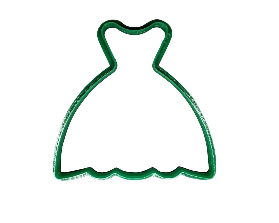 Wedding Dress cookie cutter Etsy