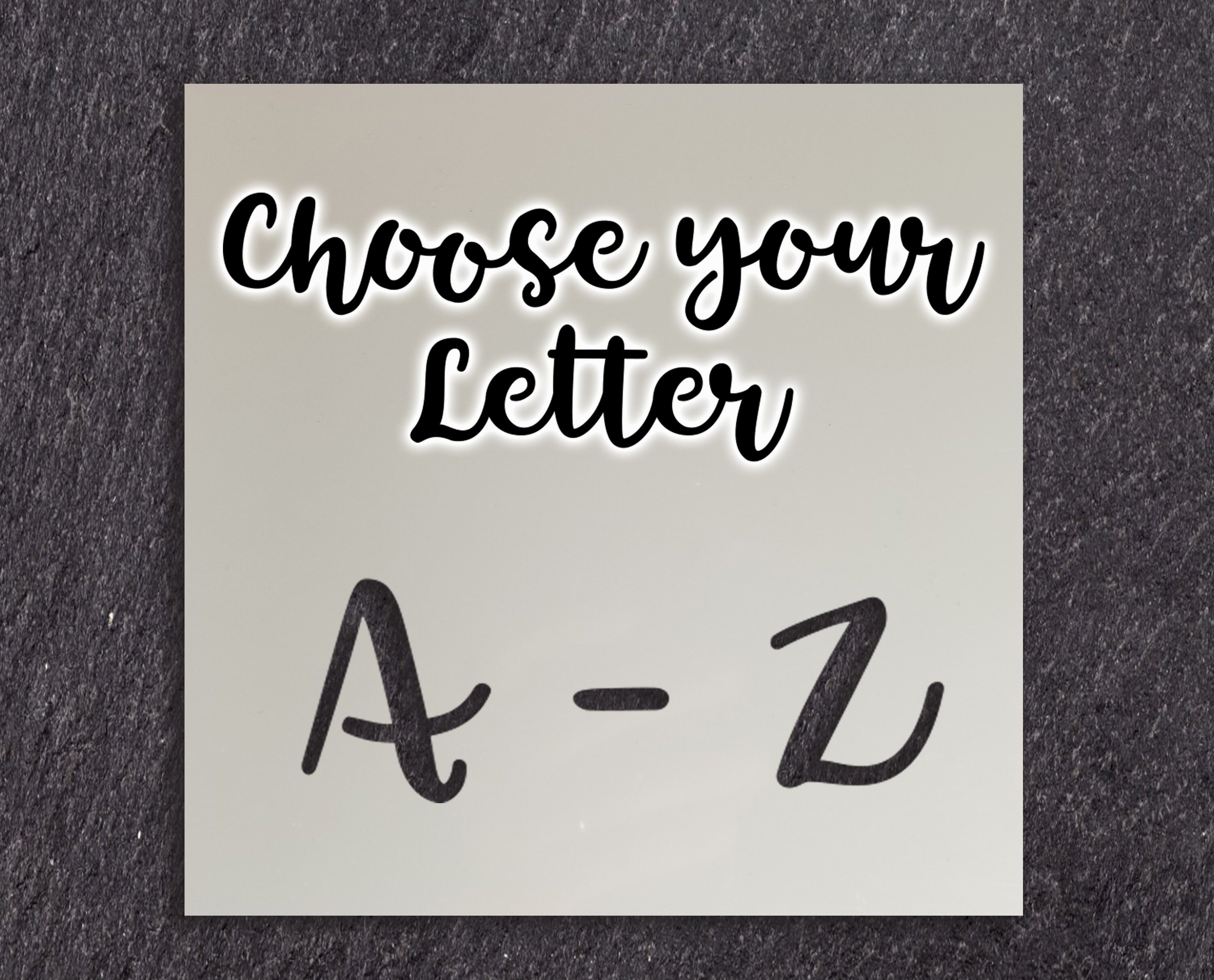 Letter Cookie Stencil Etsy