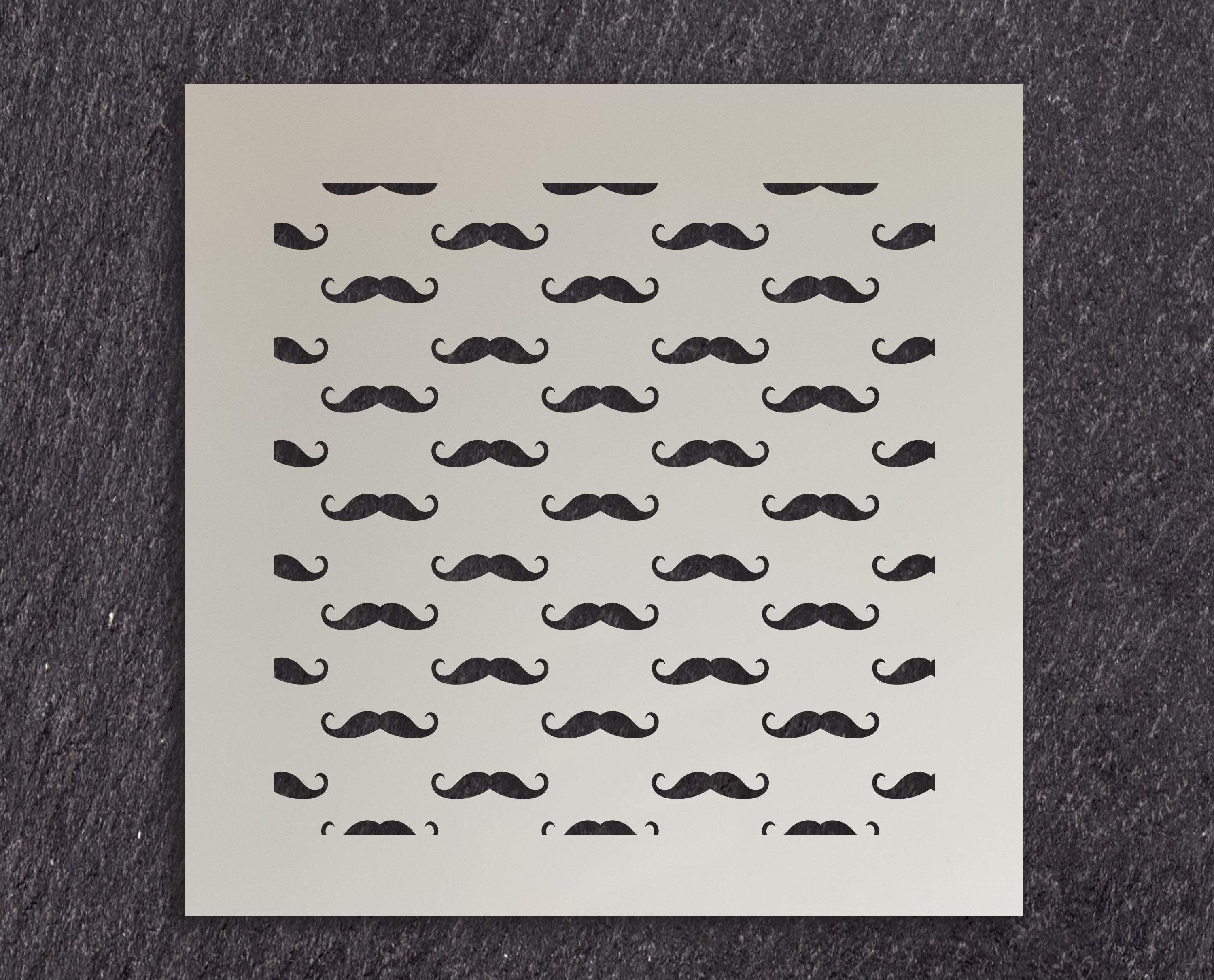 Handlebar Mustache Cookie Stencil | Etsy