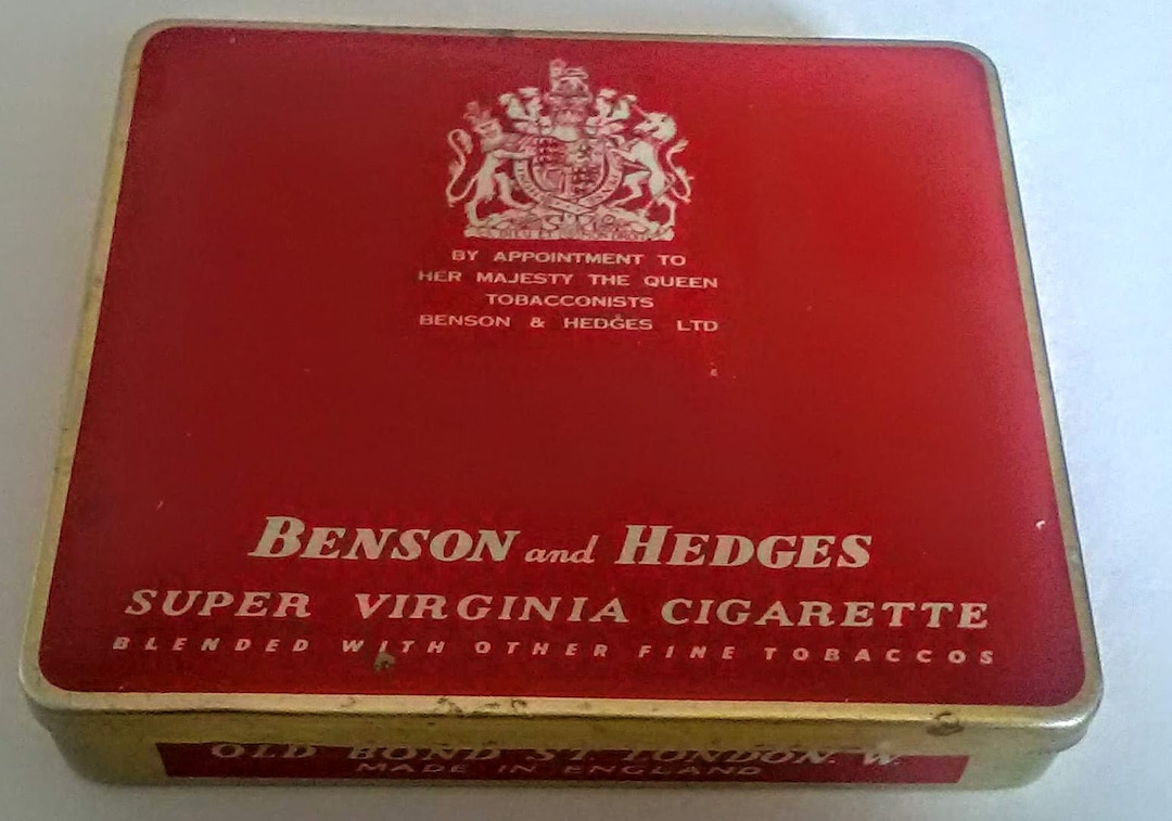 Vintage Benson & Hedges Cigarette Tin Lovely Collectible Item Etsy