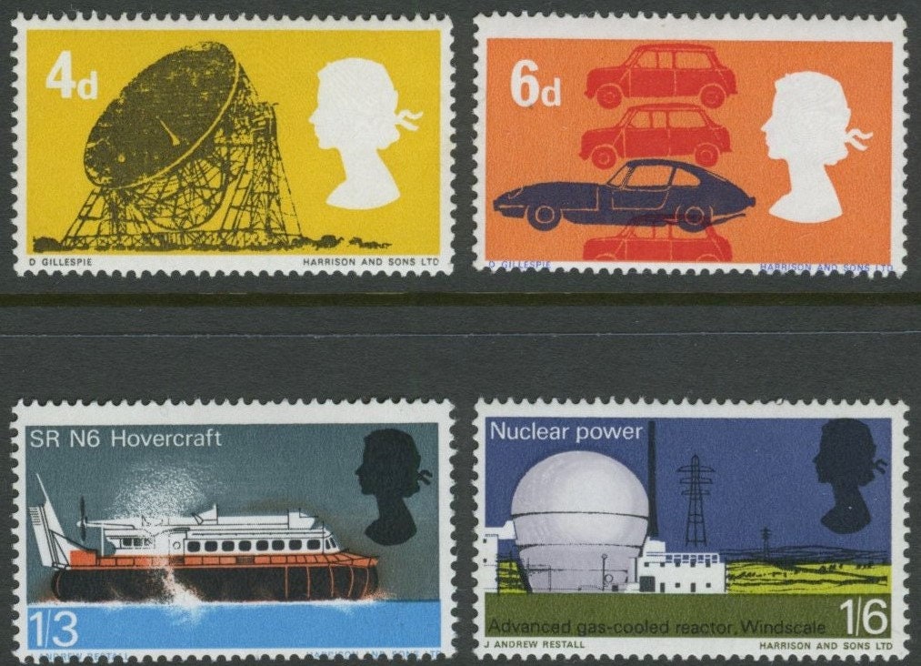 UK GB Stamps. British Technology. Vintage 1966 Postage Stamp | Etsy