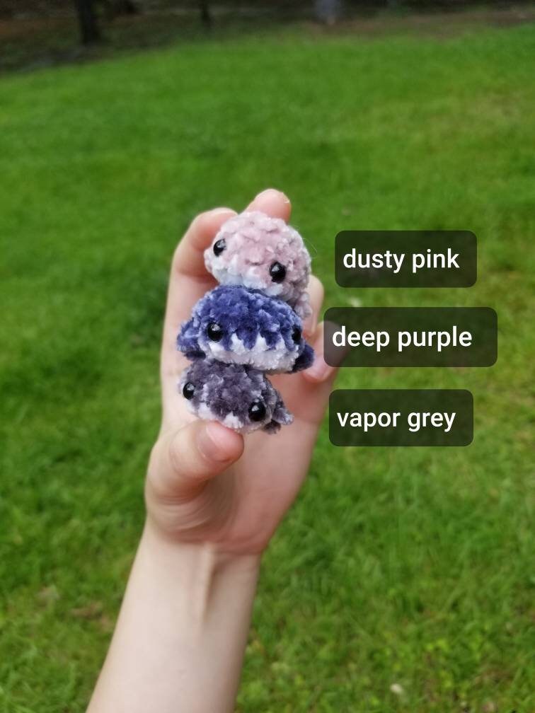 Amigurumi micro worry whales