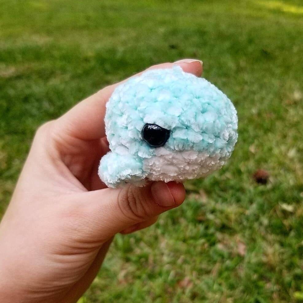 Worry whale crochet anxiety stress reliever