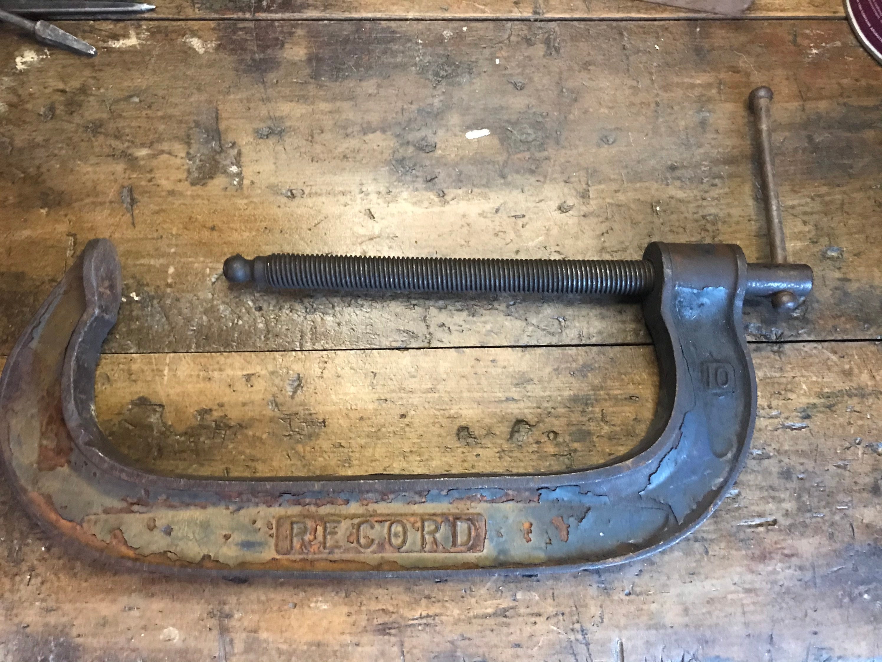 Vintage Record G Clamp with Original Blue Paint in Perfect Etsy