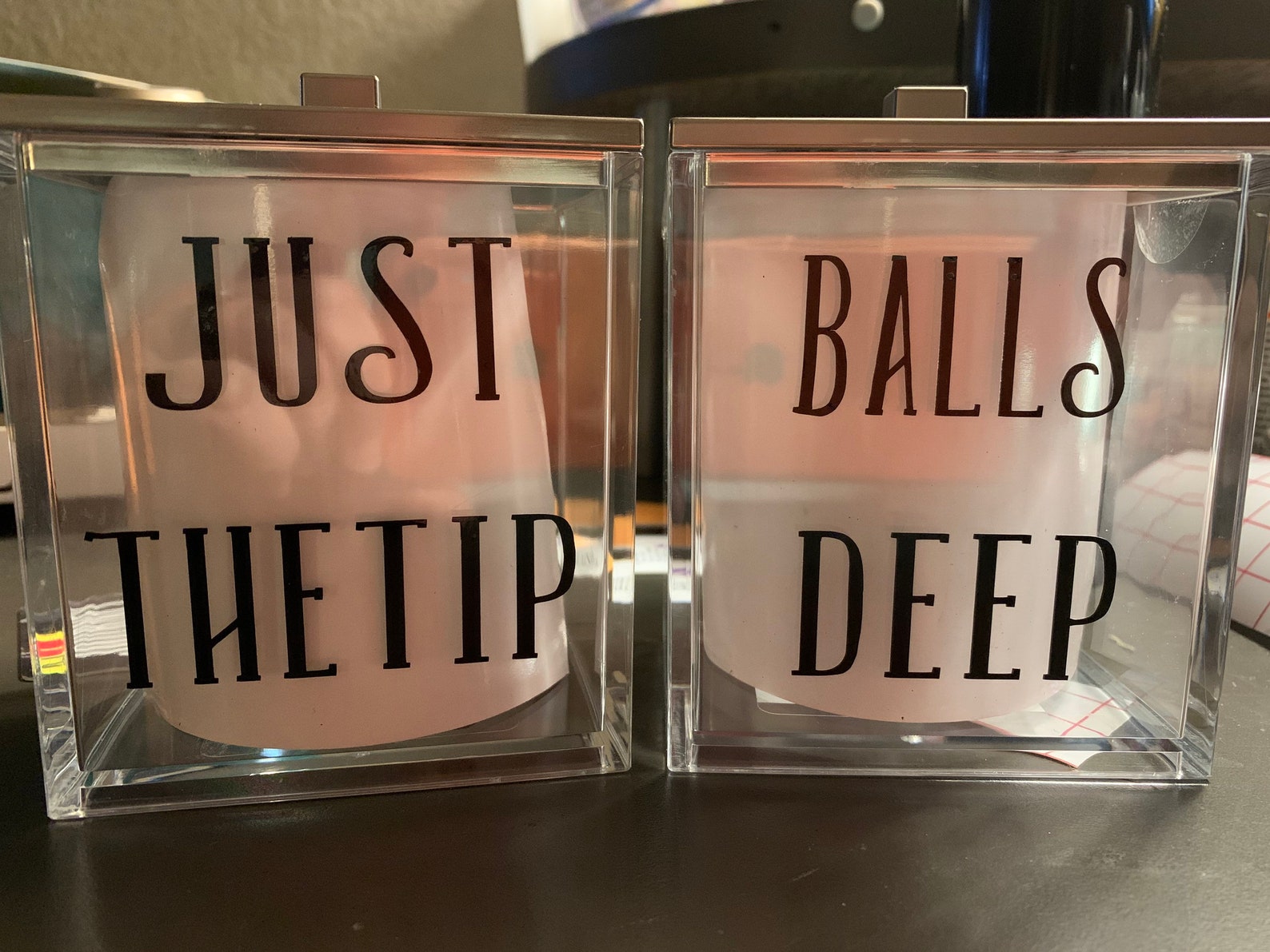 Qtip and cotton ball holder Etsy