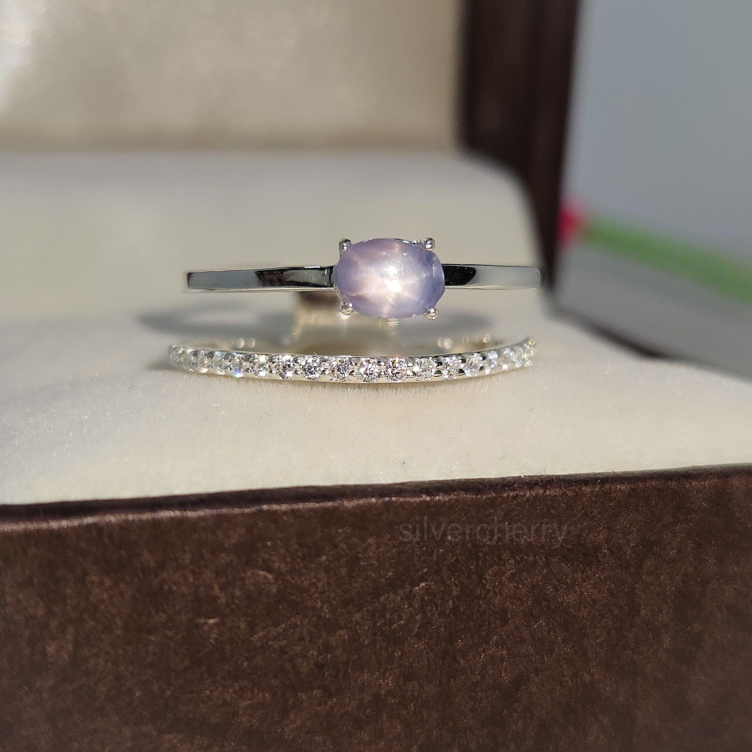 White Sapphire vs Diamond Engagement Rings -Indy Facets