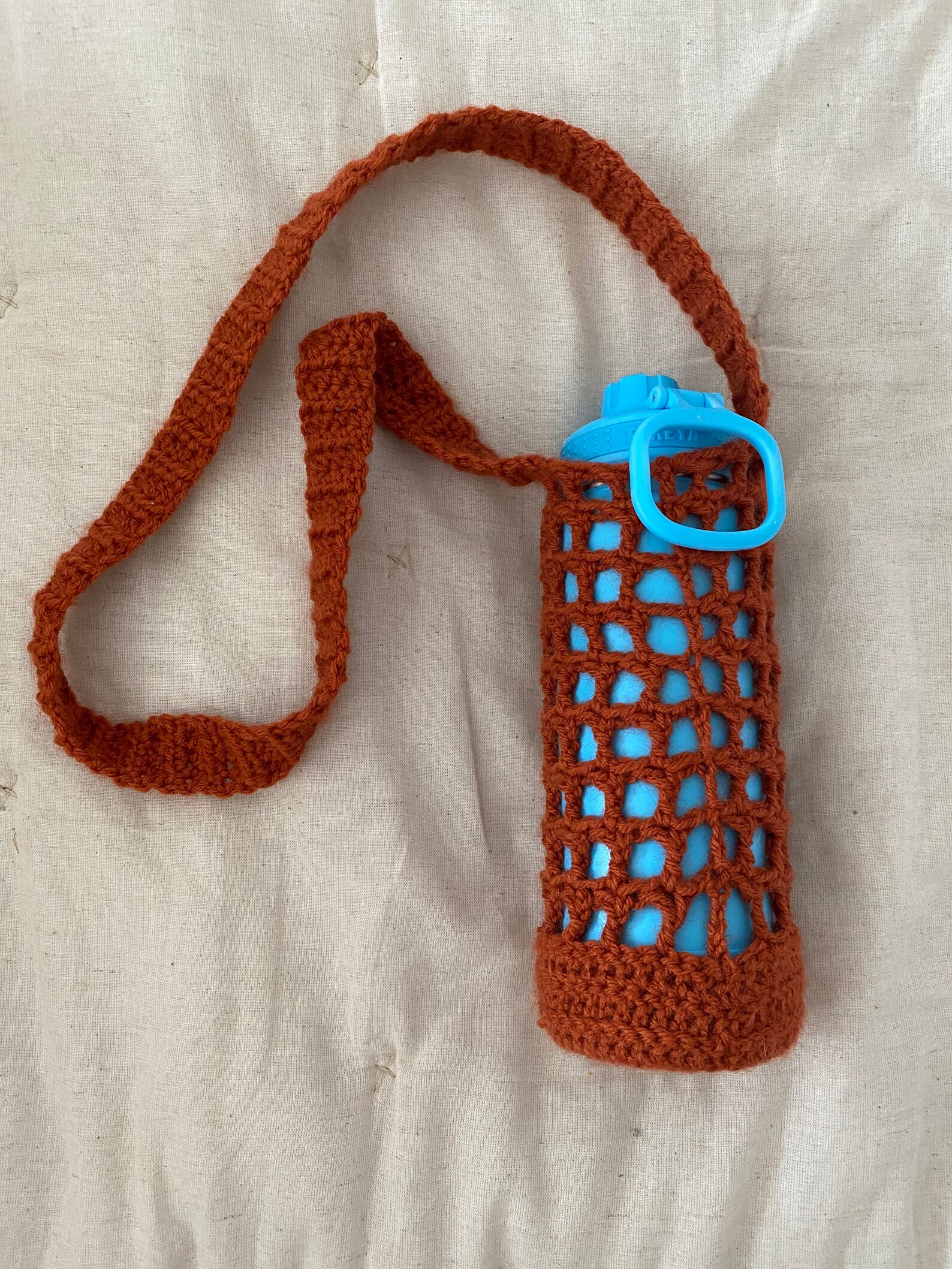 Custom crocheted water bottle holder Etsy