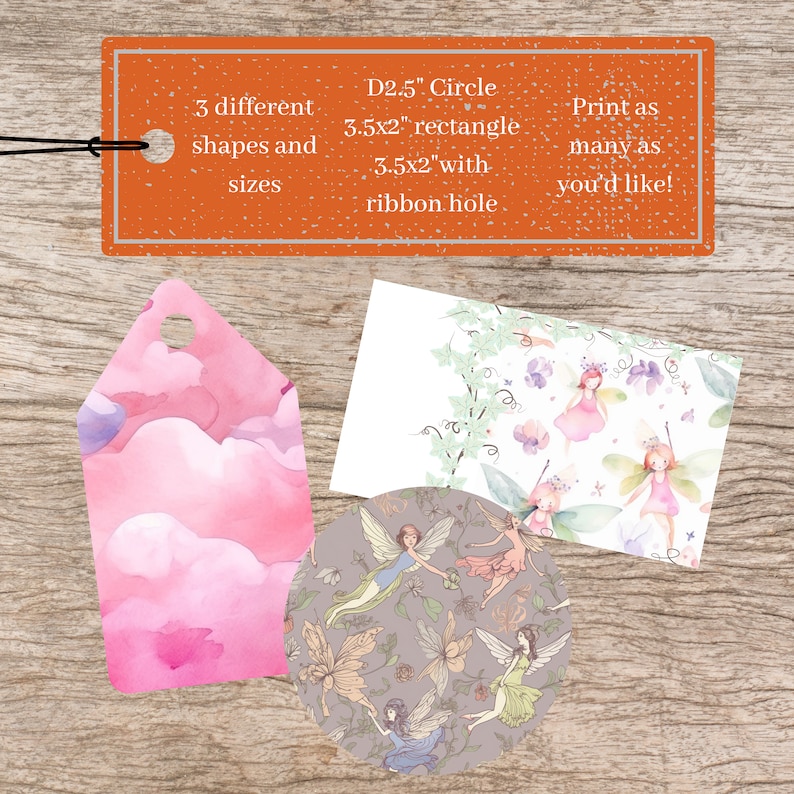 Fairy Land Gift Tags printable - Etsy