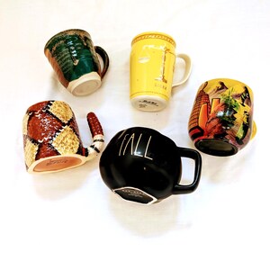 Taza de café Studio Pottery: Serpiente de cascabel, Zodíaco de Anthropologie, Otoño de Rae Dunn imagen 4