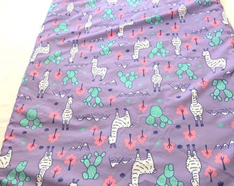 Kids Reversible Olivet Sleeping Bag Purple Llama Blanket