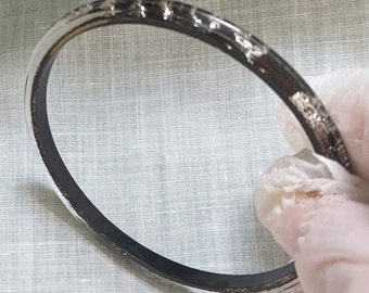 Alexis Bittar Wide Faceted Lucite Bangle Bracelet in Clear | Statement Jewelry from Alexis Bittar