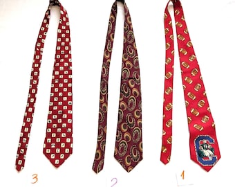Corbata de seda vintage Ralph Lauren Chaps: diseño deportivo/en espiral, fabricada en EE. UU.