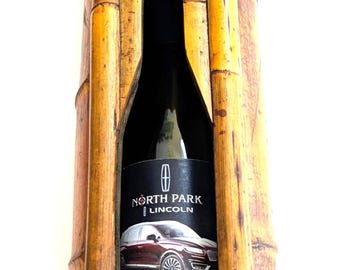 Bamboo Wood Box Wine Bottle Carrier