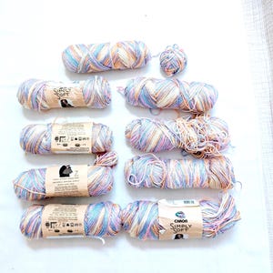 Caron Simply Soft Baby Brights Ombre Yarn: Acrylic Medium Weight, Spring Colors