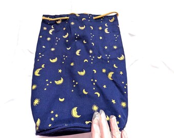 Bali Duffle Bag Navy Celestial Moon Stars Sport Travel