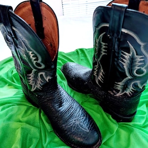 Vintage Tony Lama Cowboy Boots - Etsy