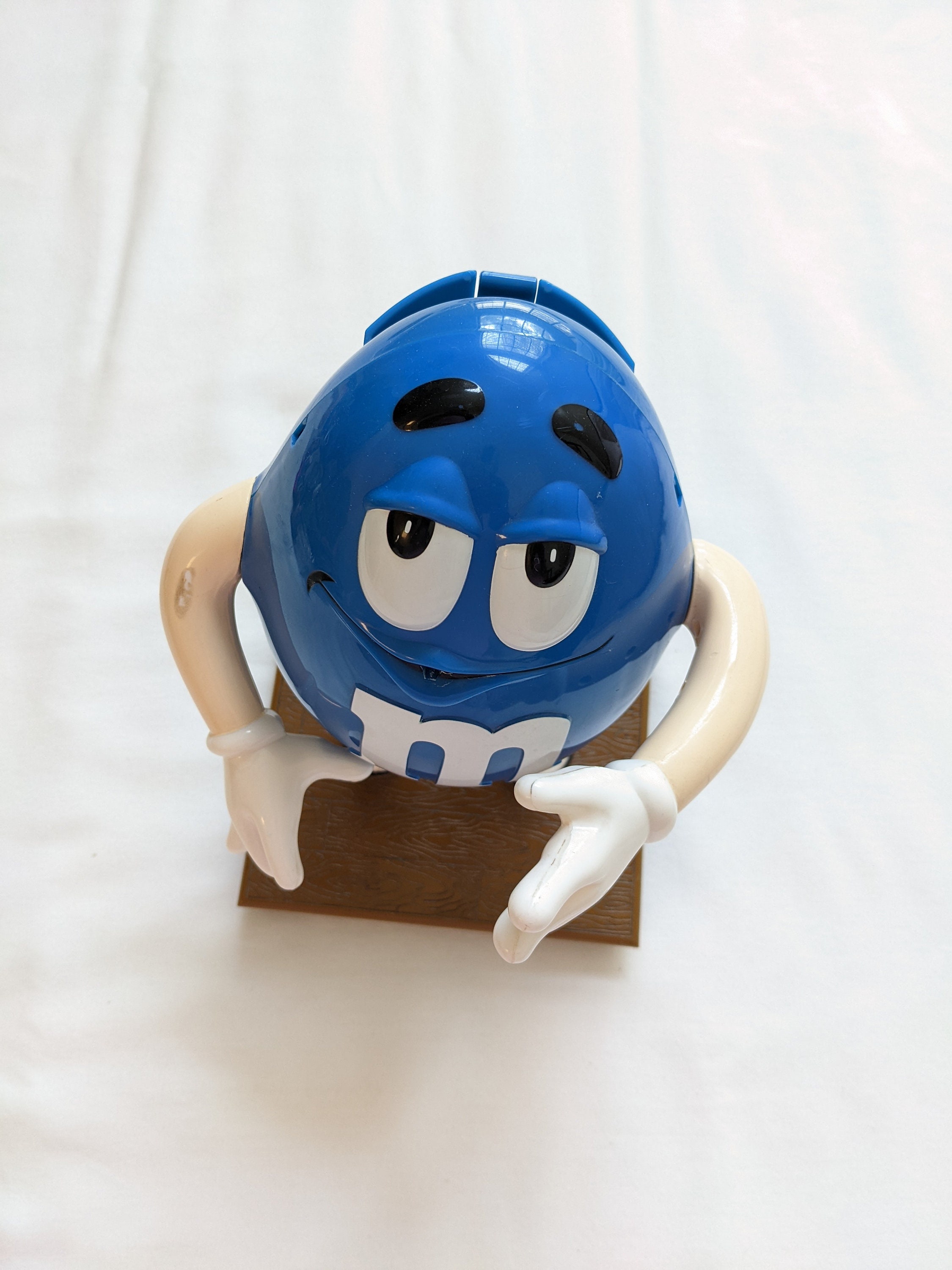 Vintage 1995 M&m's Mars Mr. Blue Gumball Candy Dispenser 