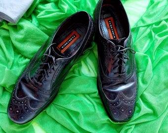 Florsheim Men\'s Black Pebbled Leather Lace Up Dress Shoes Oxfords Size 10 D Launch Plain Toe Oxford Men main image 3