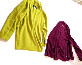 100Cashmere Pullover or Cardigan: Green Peck Peck  Purple Neiman Marcus