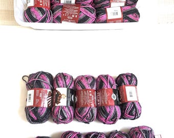 Black Raspberry Acrylic Yarn: Chunky, Soft, Fluffy - 3.5oz 109yd