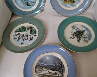 Signed Wedgwood plate called Thunder IN The Hills