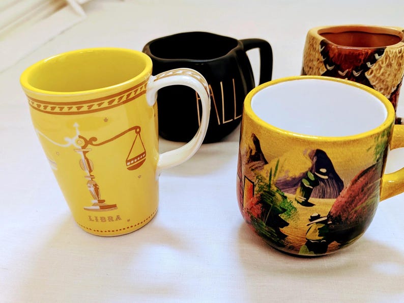 Taza de café Studio Pottery: Serpiente de cascabel, Zodíaco de Anthropologie, Otoño de Rae Dunn imagen 8