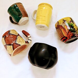 Taza de café Studio Pottery: Serpiente de cascabel, Zodíaco de Anthropologie, Otoño de Rae Dunn imagen 6