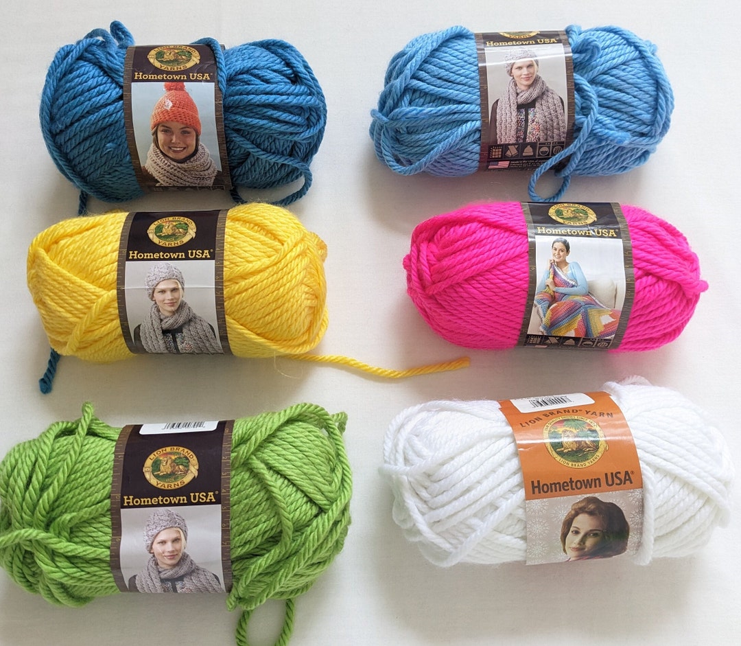 Lion Brand Yarn Hometown USA Acrylic Yarn, 3-Pack, Green