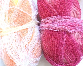 Rainbow Boucle Yarn: Acrylic Polyester Blend, 11oz/614yds