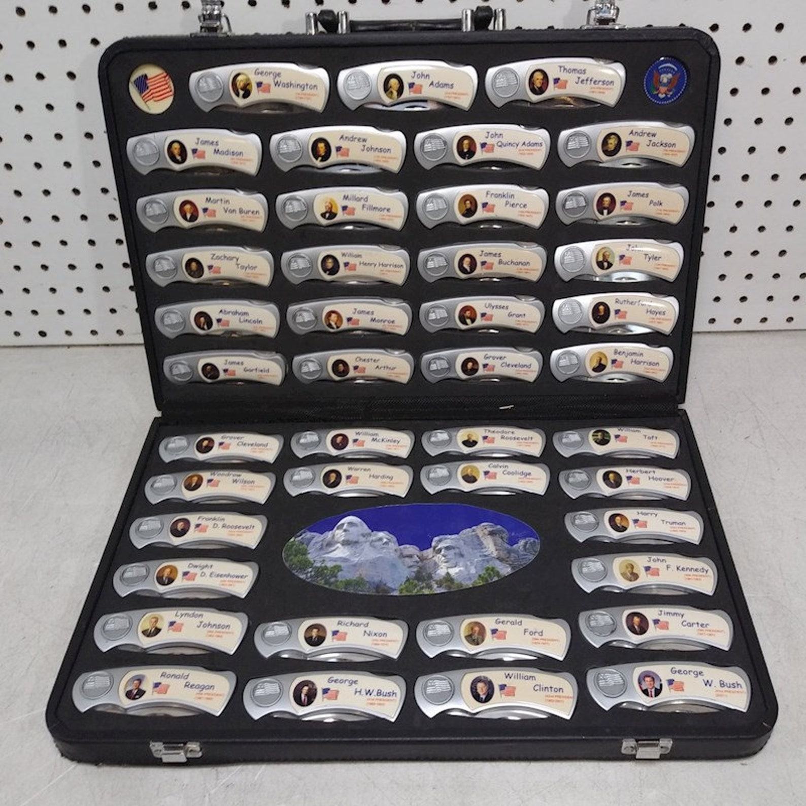 Presidential Collectible Pocket Knife Set w/ Case Etsy