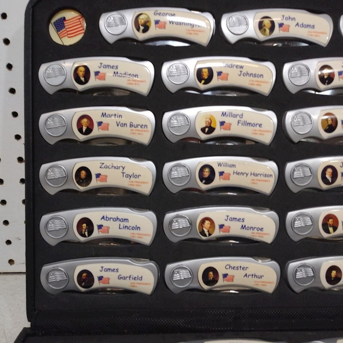 Presidential Collectible Pocket Knife Set w/ Case Etsy