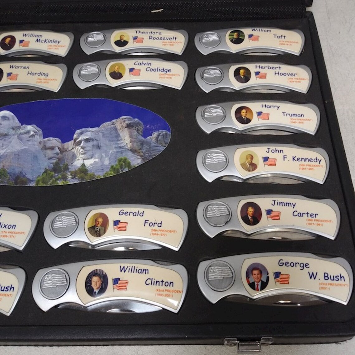 Presidential Collectible Pocket Knife Set w/ Case Etsy