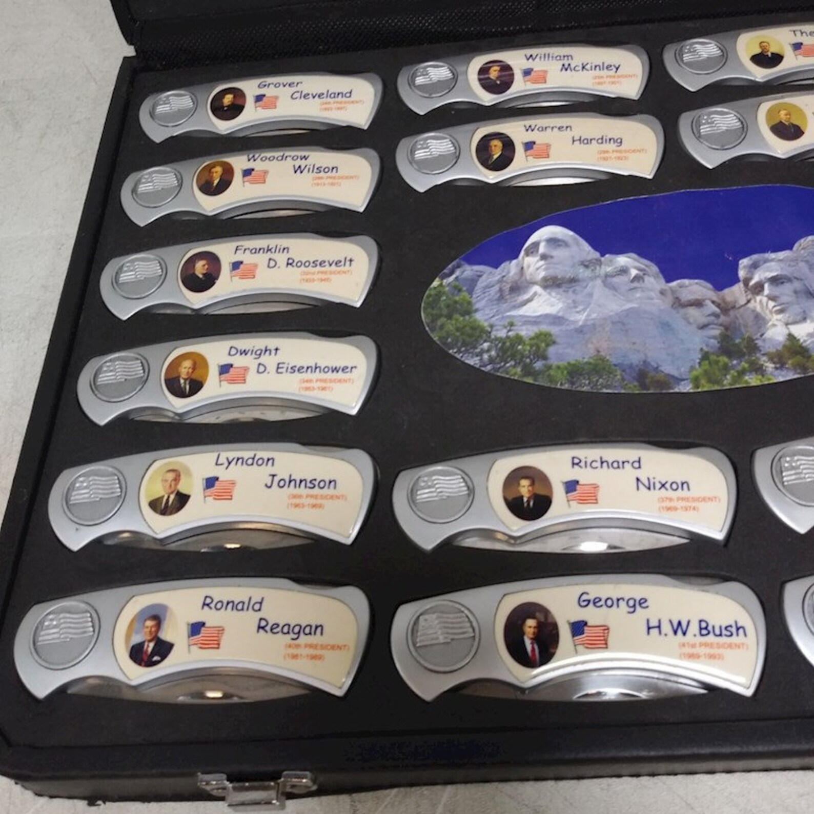 Presidential Collectible Pocket Knife Set w/ Case Etsy