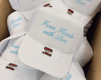 Custom Screen-Press Trucker Hat - Wedding Reception, Dance Floor Hat, Bulk - 50+