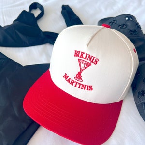 Bikinis & Martinis Vintage Trucker Hat
