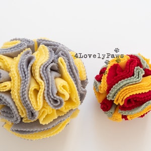 Juego de 2 bolas de snuffle, estimulación mental, bola de snuffle para gatos, juguete interactivo para perro, bola de snuffle, bola de snuffle personalizada, juguete para gato