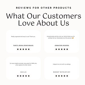 Five star customer reviews for other Creative Rebel Collective products