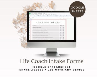 Life Coach Client Intake Forms & Contract Bundle (Google Spreadsheet)