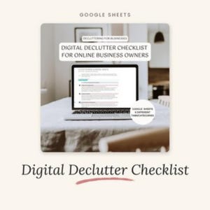 Lista de verificación para la organización digital de pequeñas empresas (Google Sheets)