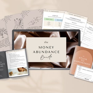 Money Manifestation Kit Abundance / Manifestation Journal / Printable Affirmation Cards For Gratitude & Growth / Printable Manifest Checks