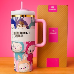Limited Edition Labubu 40oz Stanley Tumbler, Limited Edition Gift, Custom Tumbler, Personalized Stanley Labubu Cup, Labubu Popmart Gift