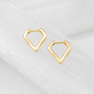 Diamond Huggie Earrings