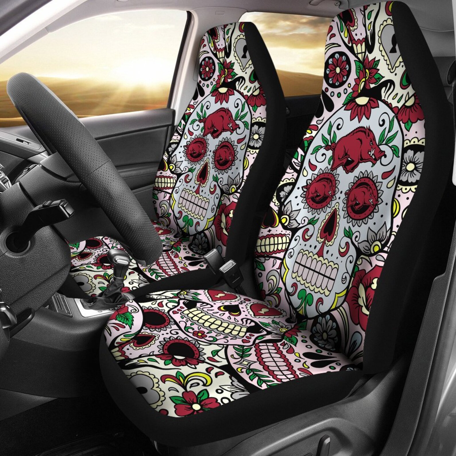 ARKANSAS RAZORBACKS Car Seat Covers NEW1 Cubiertas para Etsy