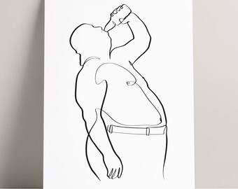 Dad Bod Svg, Jpeg, Png, Father's Day Svg, One line art, It's Not A Dad Bod It's A Father Figure Svg, Dad Gift, Drinking Dad Svg, Funny Daddy